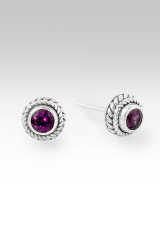 Stength, My Weakness Earrings™ in Purple Garnet
