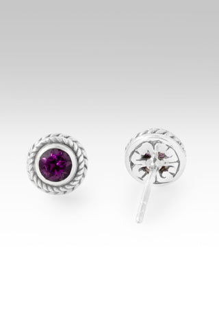 Stength, My Weakness Earrings™ in Purple Garnet