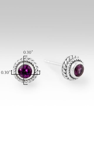 Stength, My Weakness Earrings™ in Purple Garnet