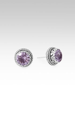 Keep Praising Earrings™ in Rose De France Amethyst