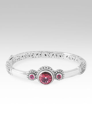 Everlasting Faithfulness Bangle Bracelet™ in Seductive Red™ Mystic Quartz & Red Ruby 6.25