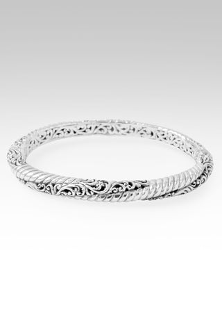Hope Restored Bangle Bracelet™ in Tree of Life & Cable