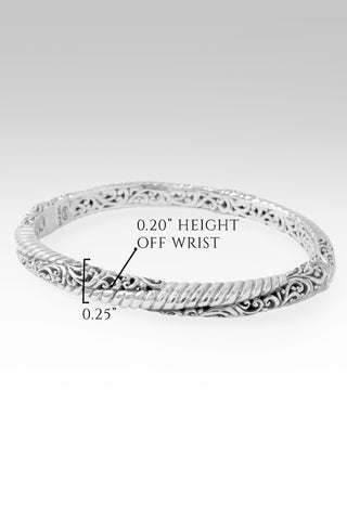 Hope Restored Bangle Bracelet™ in Tree of Life & Cable