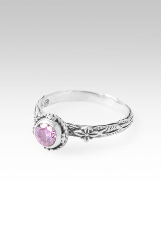 Mercy Will Follow Me Ring™ in Perfect Pink Moissanite 5