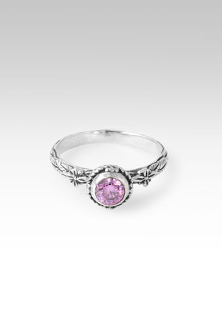 Mercy Will Follow Me Ring™ in Perfect Pink Moissanite 5