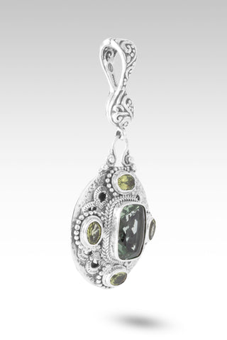 Saves The Lost Pendant™ in Sea Green Fluorite & Peridot