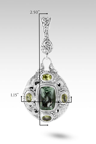 Saves The Lost Pendant™ in Sea Green Fluorite & Peridot