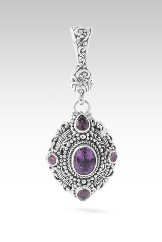 U Have Delivered Me Pendant™ in Amethyst, Strawberry Moon™ Mystic Topaz & Rhodolite Garnet