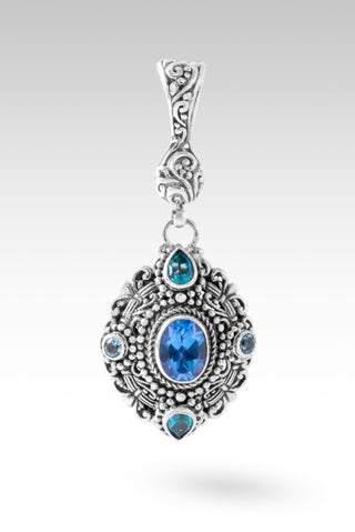 U Have Delivered Me Pendant™ in Royal Bali Blue™ Mystic Topaz, Bali Breeze™ Mystic Topaz & Swiss Blue Topaz