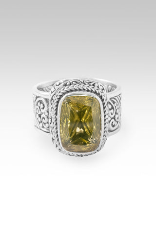 Bitter Into Sweet Ring™ in Olive Quartz 5