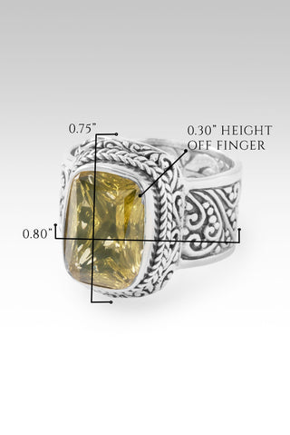 Bitter Into Sweet Ring™ in Olive Quartz 5