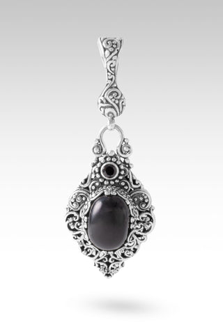 Secured Faith Pendant™ in Black Onyx & Black Spinel