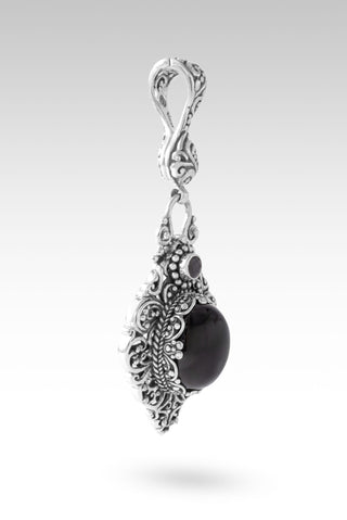 Secured Faith Pendant™ in Black Onyx & Black Spinel