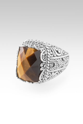 One Who Hear's U Ring™ in Tiger's Eye 5