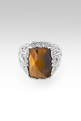 One Who Hear's U Ring™ in Tiger's Eye 5