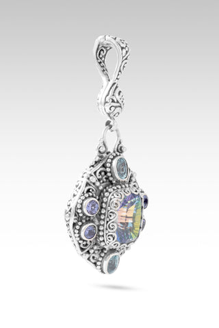 Never Lets Me Down Pendant™ in By The Sea™ Mystic Quartz, Blue Zircon & Tanzanite