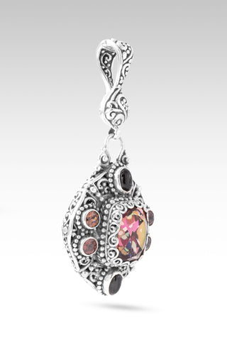 Never Lets Me Down Pendant™ in Hayward's Muse™ Mystic Quartz, Black Star Diopside & Red Velvet Zircon