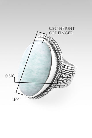 Persist and Prevail Ring™ in Mint Amazonite