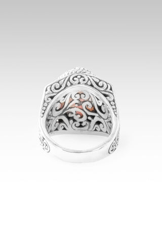 Workin' 4 UR Good Always Ring™ in Rose Quartz Pink Mother of Pearl 5 / Tree Of Life / Rose Quartz Pink Mother Of Pearl Doublet