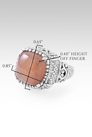 One That Never Ends Ring™ in Peach Sunstone 5