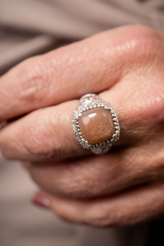 One That Never Ends Ring™ in Peach Sunstone