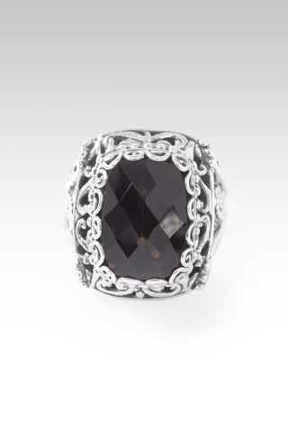 Worshipping In & Thru It Ring™ in Smoky Quartz 5