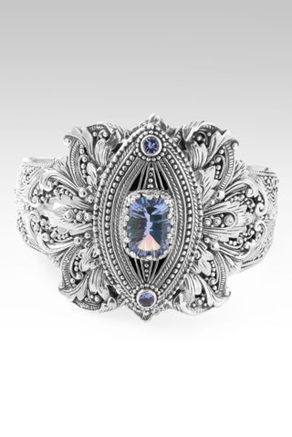 Overflowing Fulfillment Cuff Bracelet™ in By The Sea™ Mystic Quartz & Tanzanite 7