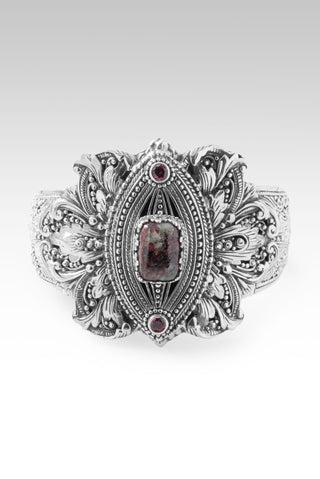 Overflowing Fulfillment Cuff Bracelet™ in Eudialyte & Rhodolite Garnet 7