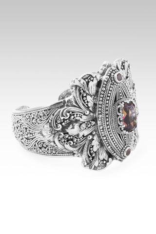 Overflowing Fulfillment Cuff Bracelet™ in Hayward's Muse™ Mystic Quartz & Red Velvet Zircon 7