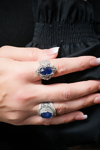 Jesus Take Control Ring II™ in Tanzanite