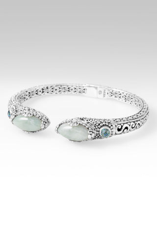 I'm Feeling Blessed Tip-To-Tip Bracelet™ in Burmese Jade & Bali Crush™ Mystic Topaz