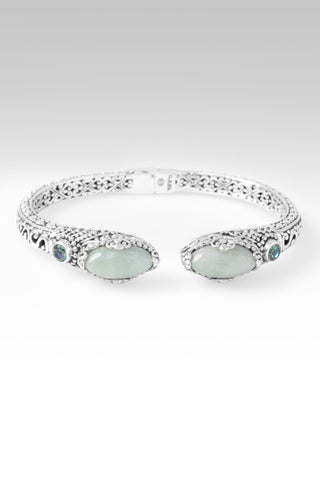 I'm Feeling Blessed Tip-To-Tip Bracelet™ in Burmese Jade & Bali Crush™ Mystic Topaz