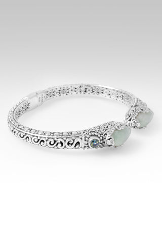 I'm Feeling Blessed Tip-To-Tip Bracelet™ in Burmese Jade & Bali Crush™ Mystic Topaz