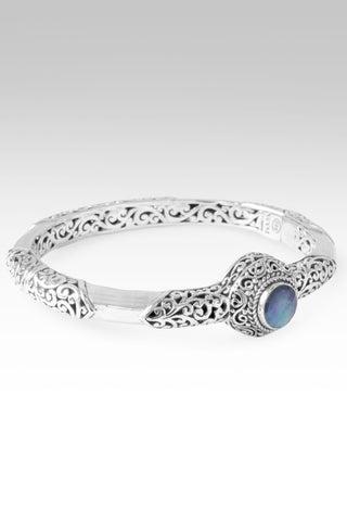 Share His Love Bangle Bracelet™ in Blue Sapphire Mother of Pearl Quartz 6