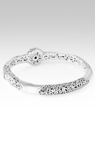 Share His Love Bangle Bracelet™ in Blue Sapphire Mother of Pearl Quartz 6