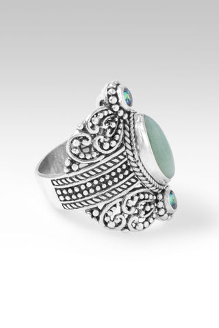 I'm Feeling Blessed Ring™ in Burmese Jade & Bali Crush™ Mystic Topaz 5