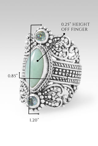 I'm Feeling Blessed Ring™ in Burmese Jade & Bali Crush™ Mystic Topaz 5