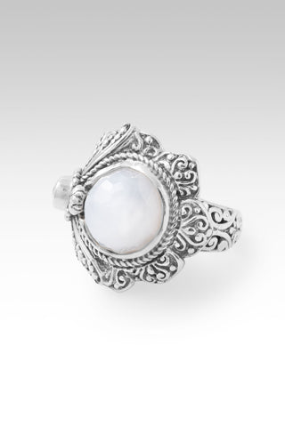 Restored Soul Ring™ in White Moonstone & White Topaz