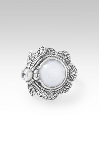 Restored Soul Ring™ in White Moonstone & White Topaz