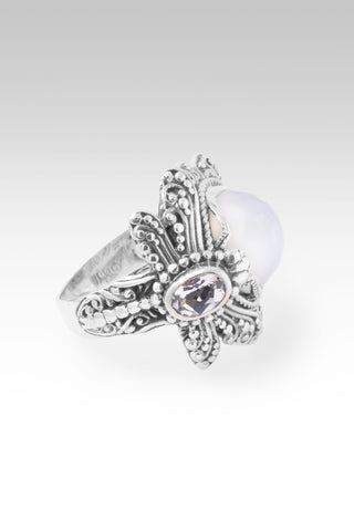 Restored Soul Ring™ in White Moonstone & White Topaz
