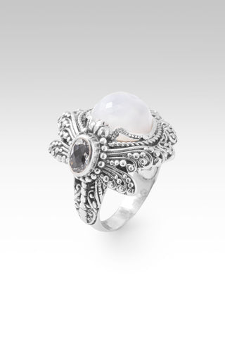 Restored Soul Ring™ in White Moonstone & White Topaz