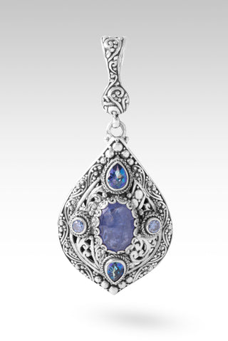 Jesus Take Control Pendant™ in Tanzanite, Sheer Luck™ Mystic Topaz & Celestial Blue™ Mystic Moissanite