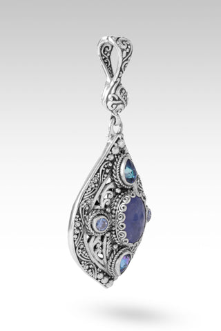 Jesus Take Control Pendant™ in Tanzanite, Sheer Luck™ Mystic Topaz & Celestial Blue™ Mystic Moissanite