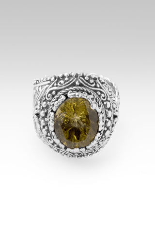 I Believe, I Overcome Ring™ in Olive Quartz 5