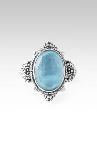 Sees My Worth Ring™ in Paraiba Mother of Pearl Quartz 5