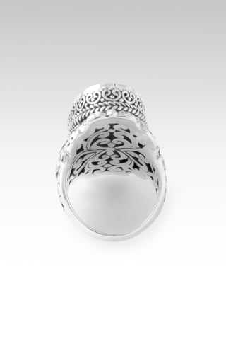 With a Purpose Ring™ in White Mother of Pearl with Ammolite Inlay Tree of Life / 5 / White Mother of Pearl Ammolite Inlay Doublet