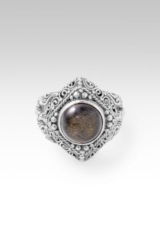 Lifted by His Word Ring™ in Golden Obsidian 5