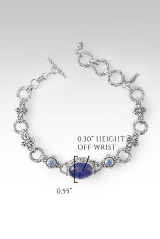 Jesus Take Control Bracelet™ in Tanzanite & Celestial Blue™ Mystic Moissanite