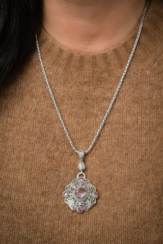 I Believe in Miracles Pendant™ in Northern Lights™ Mystic Quartz & Bali Sunrise™ Mystic Topaz