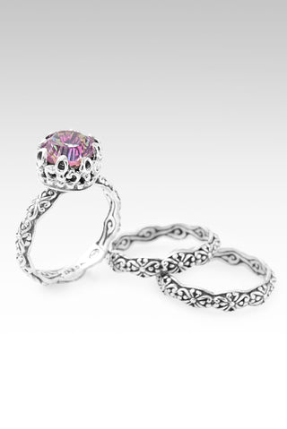 Poised Ring II Set of 3™ in Rainbow Sherbet™ Mystic Quartz